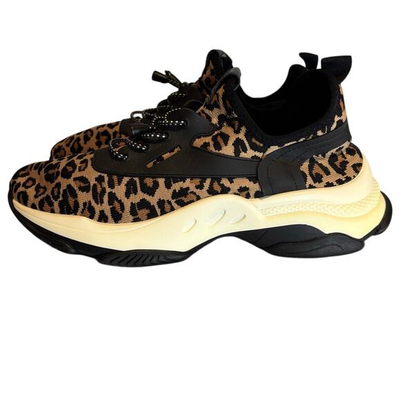 Women's Steve Madden Myles NY90 Leopard Sneakers Size 11, EUC - Picture 3 of 8